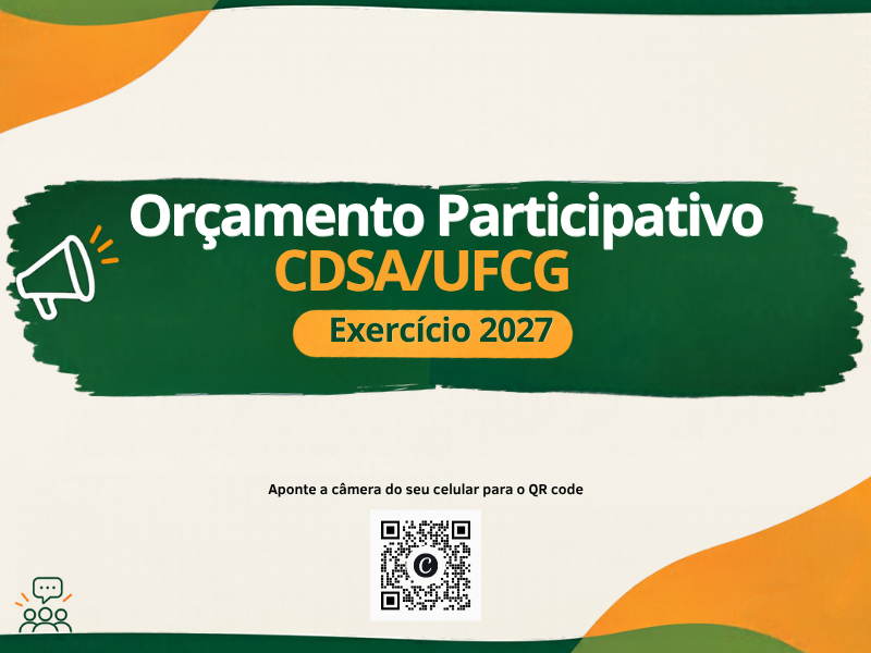 Orçamento Participativo CDSA/UFCG - Exercício 2027