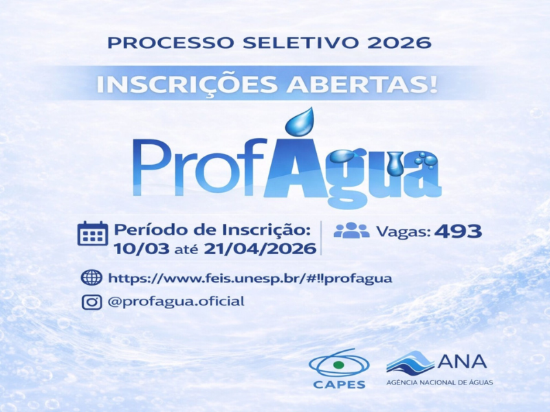 Processo seletivo ProfÁgua 2026